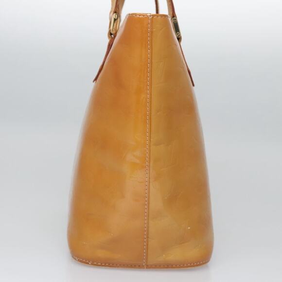 LOUIS VUITTON Monogram Vernis Houston Hand Bag Beige M91004 - Picture 3 of 16